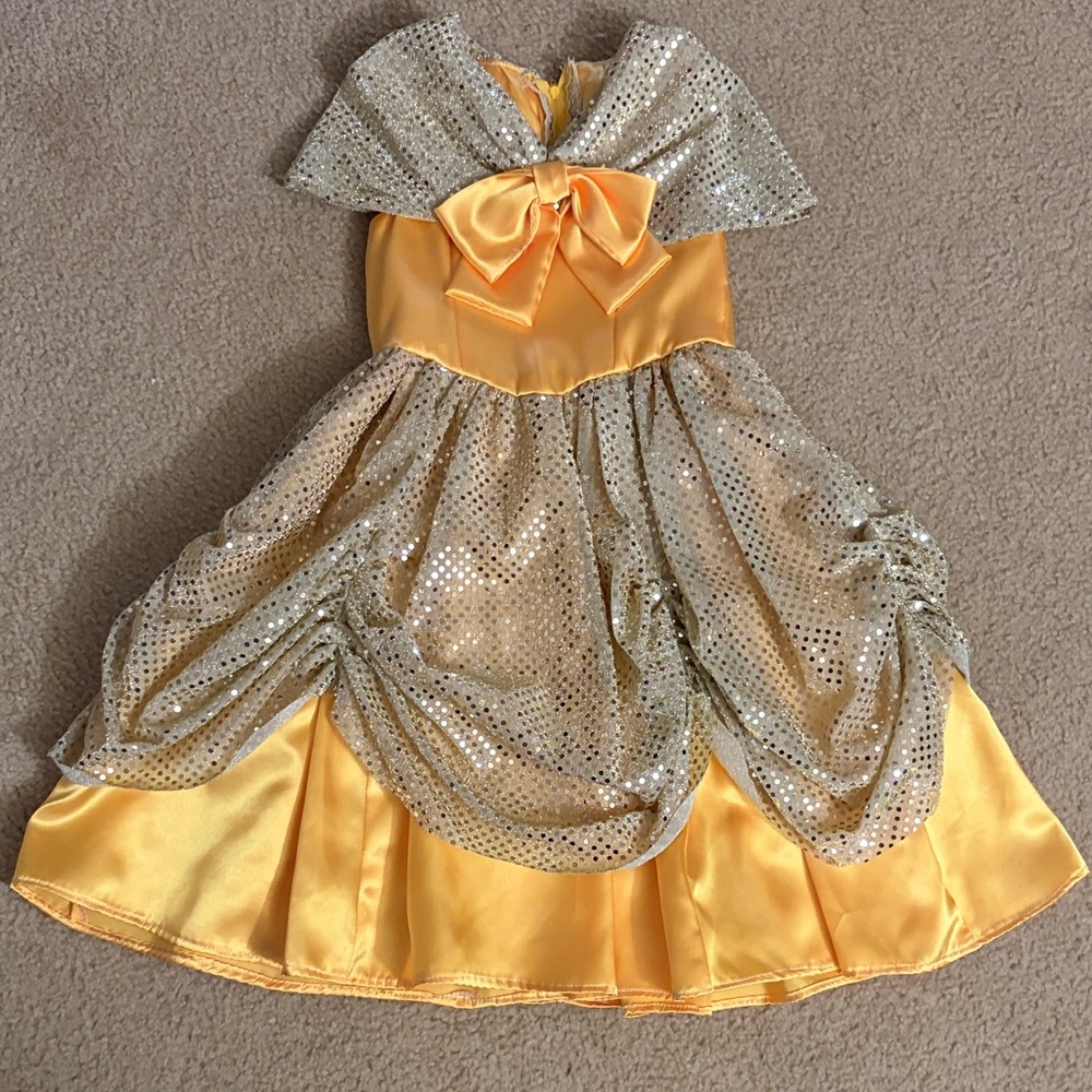 Sparkling Gold and Yellow Kids Costume
